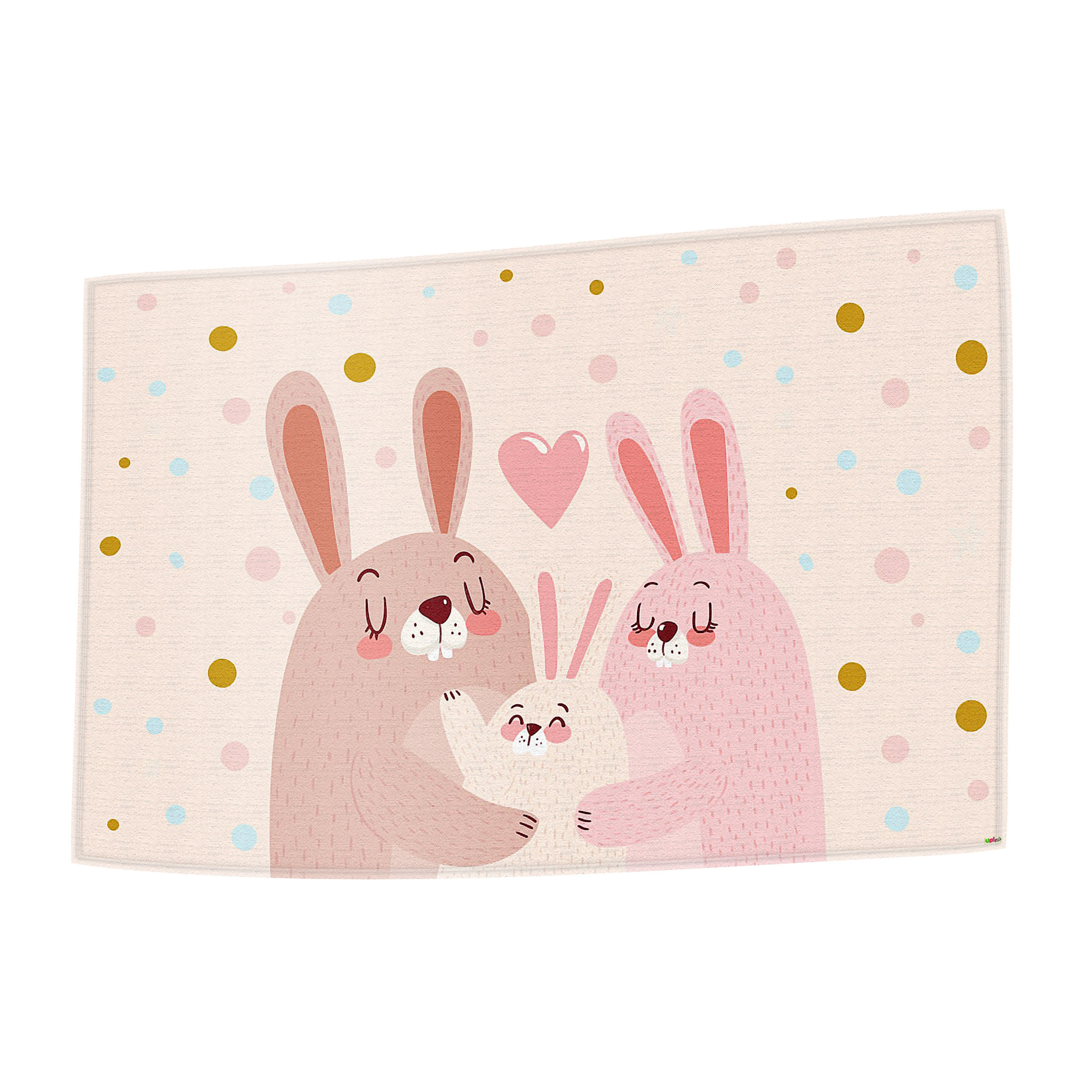 Spielhandtuch Hase rosa