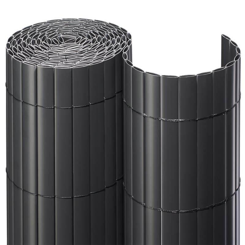 Sichtschutzmatte PVC Sichtschutz Kunststoff 3mFarbe: anthrazit / ca. Größe: 1,80x3 m
