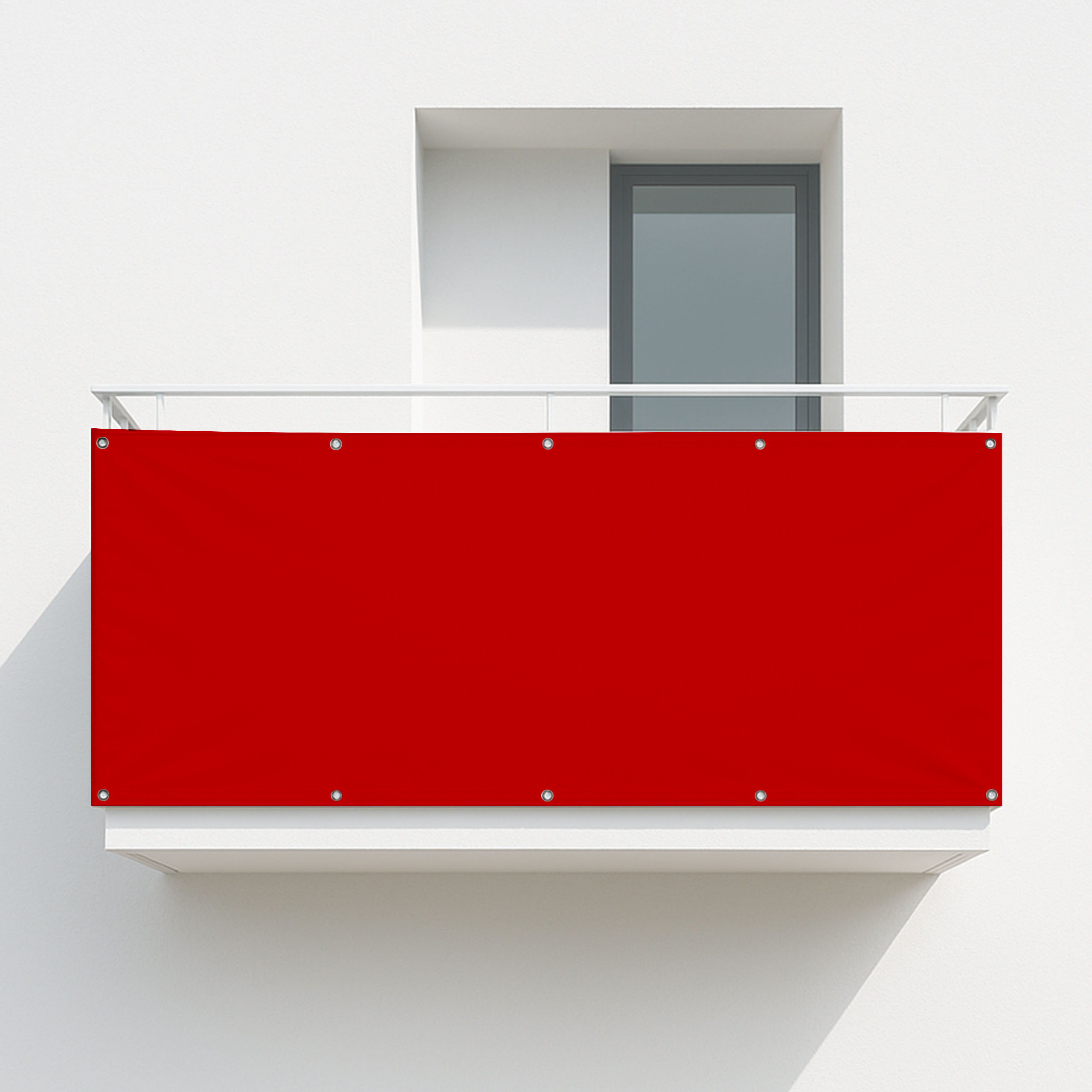 Balkonsichtschutz Feuerrot (RAL® 3000)