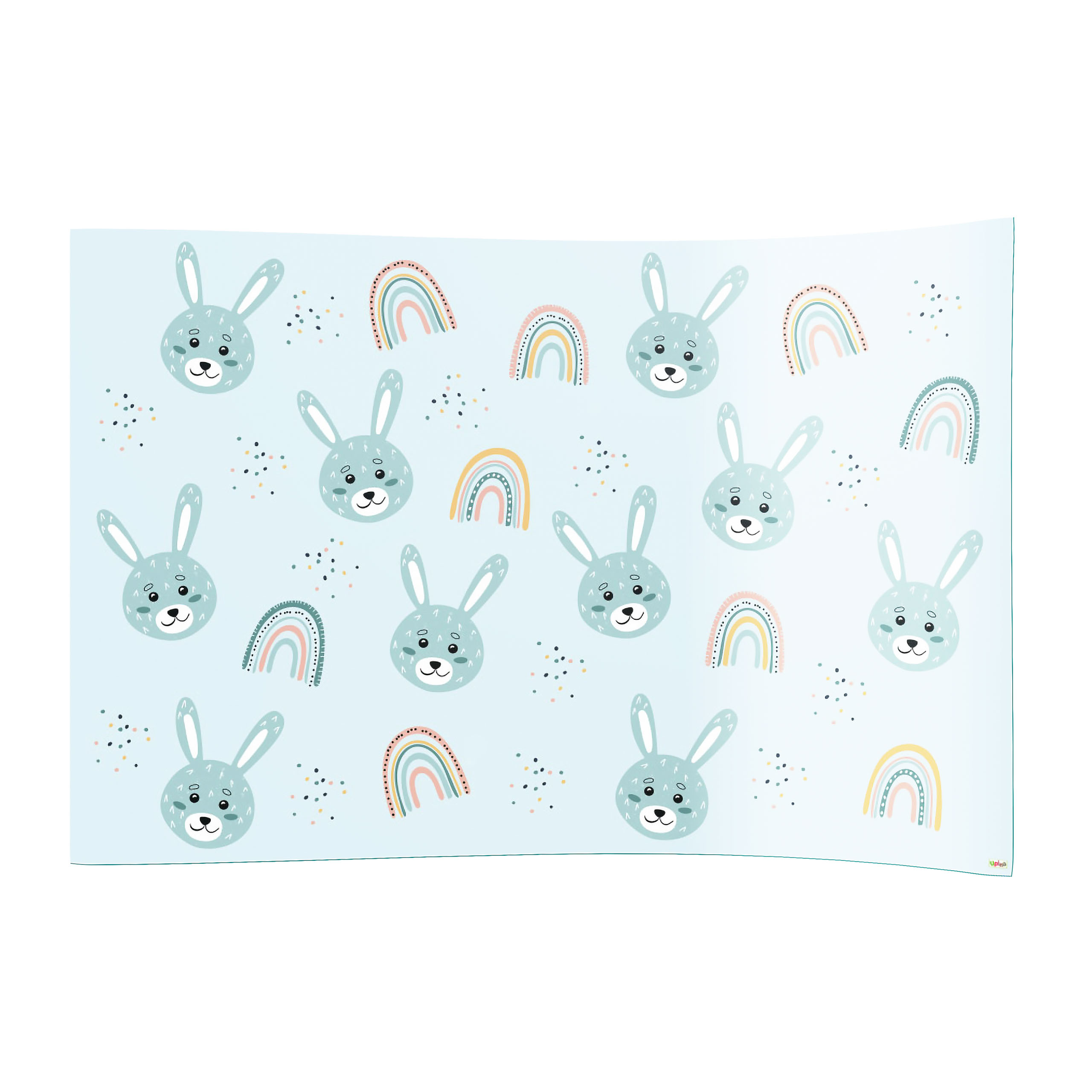 PVC-Spielboden Hase blau