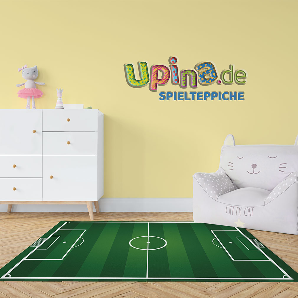 Fussballfeld-Teppich