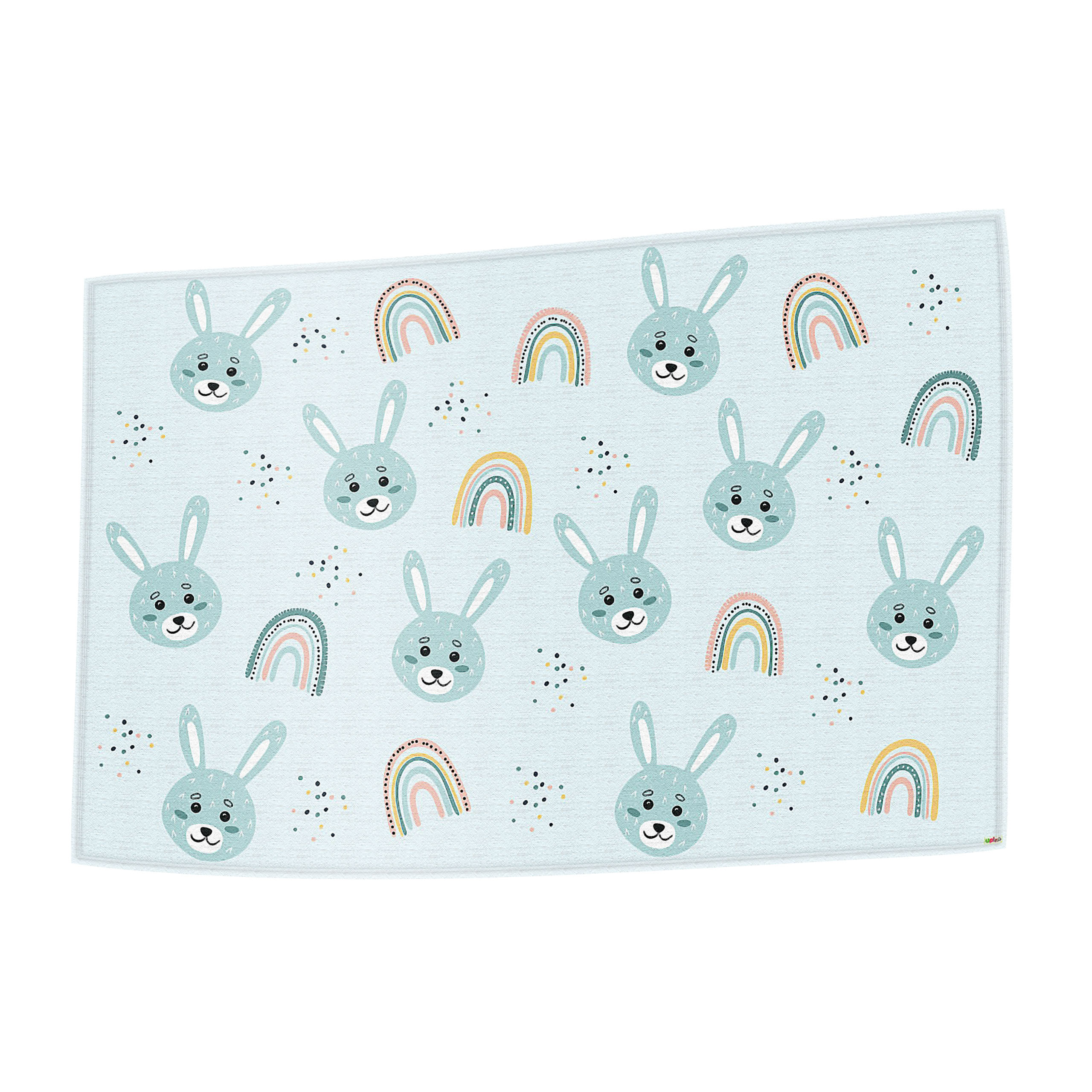 Spielhandtuch Hase blau