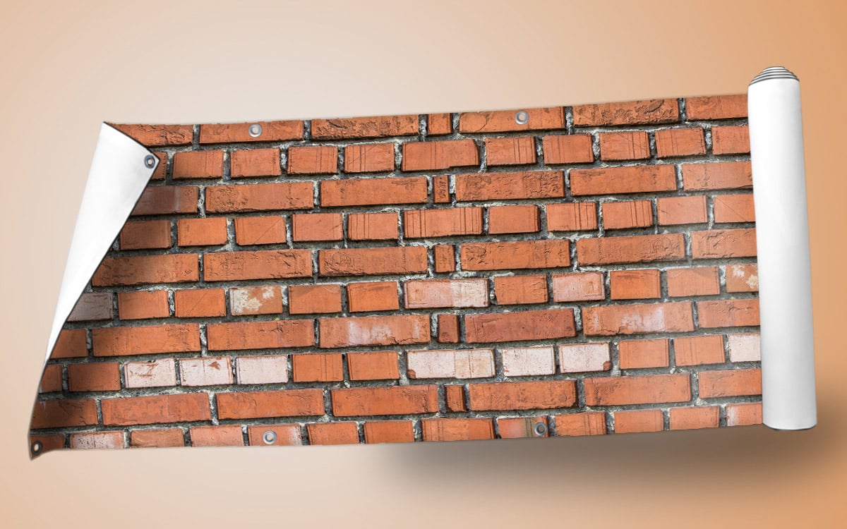 Sichtschutz Ziegelsteinmauer