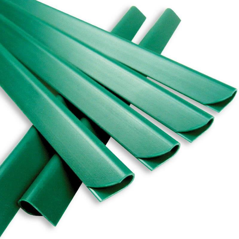 25 Klemmschienen für SichtschutzstreifenFarbe: grün ~RAL6005
