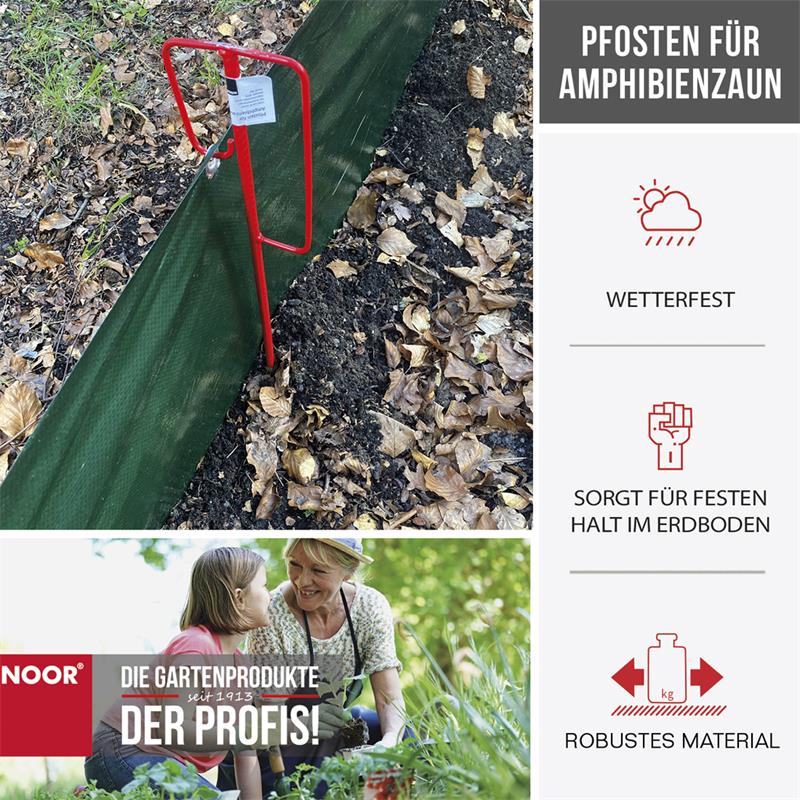 Pfosten für Amphibienzaun 1180mm x Ø10mm