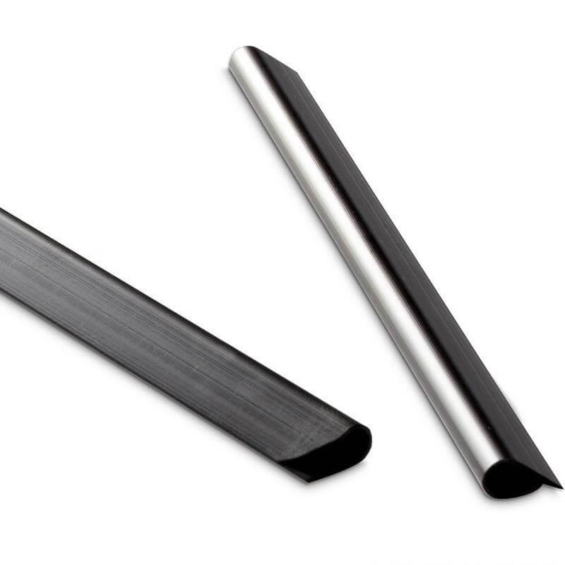 25 Klemmschienen für SichtschutzstreifenFarbe: schwarz ~RAL 9005