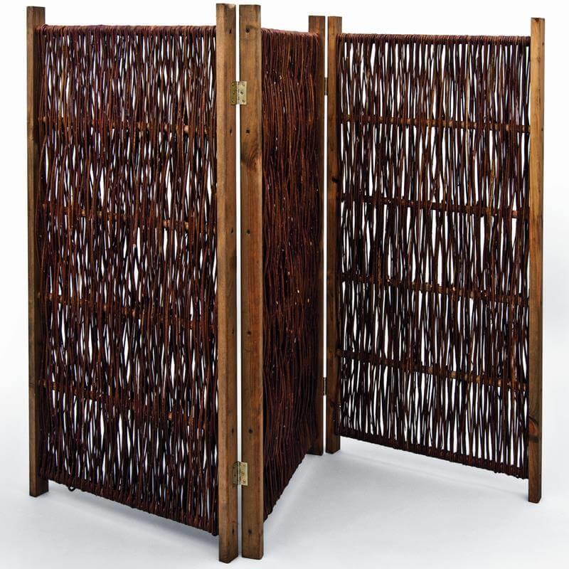 Paravent aus Weide Sichtschutzca. Größe (HxB): 150 x 180 cm 3-teilig Paravent aus Weide Sichtschutzca. Größe (HxB): 150 x 180 cm 3-teilig