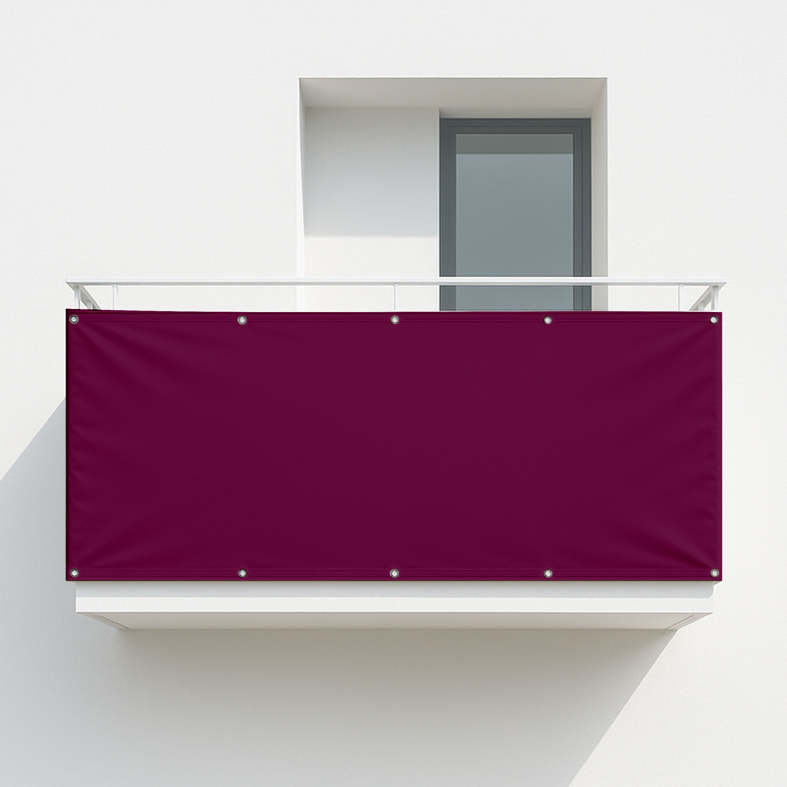 Balkonsichtschutz Bordeauxviolett (RAL® 4004)