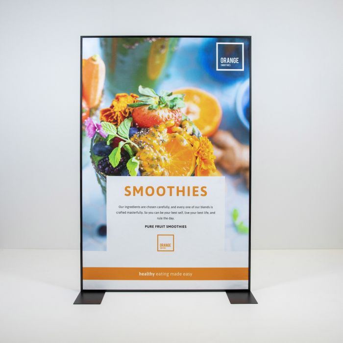 Textilrahmen-Trennwand aus Dekostoff - Individ-2 Textilrahmen-Trennwand aus Dekostoff - Individ-2