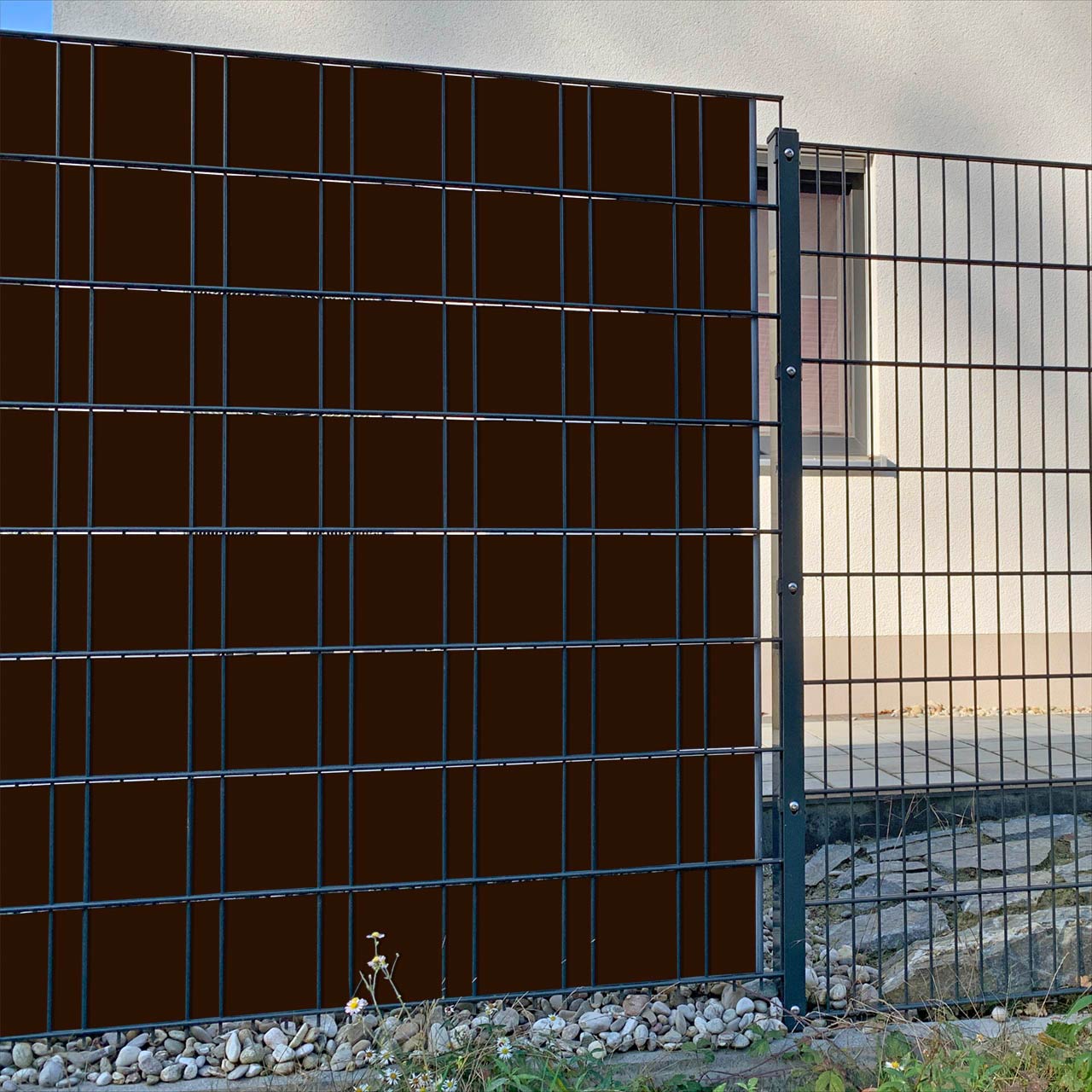 Schokoladenbraun Sichtschutz&shy;streifen