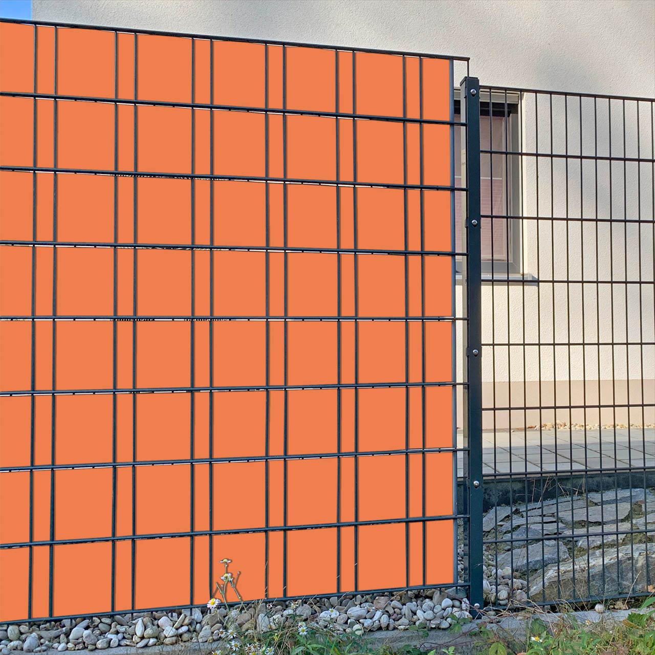 Lachsorange Sichtschutz&shy;streifen