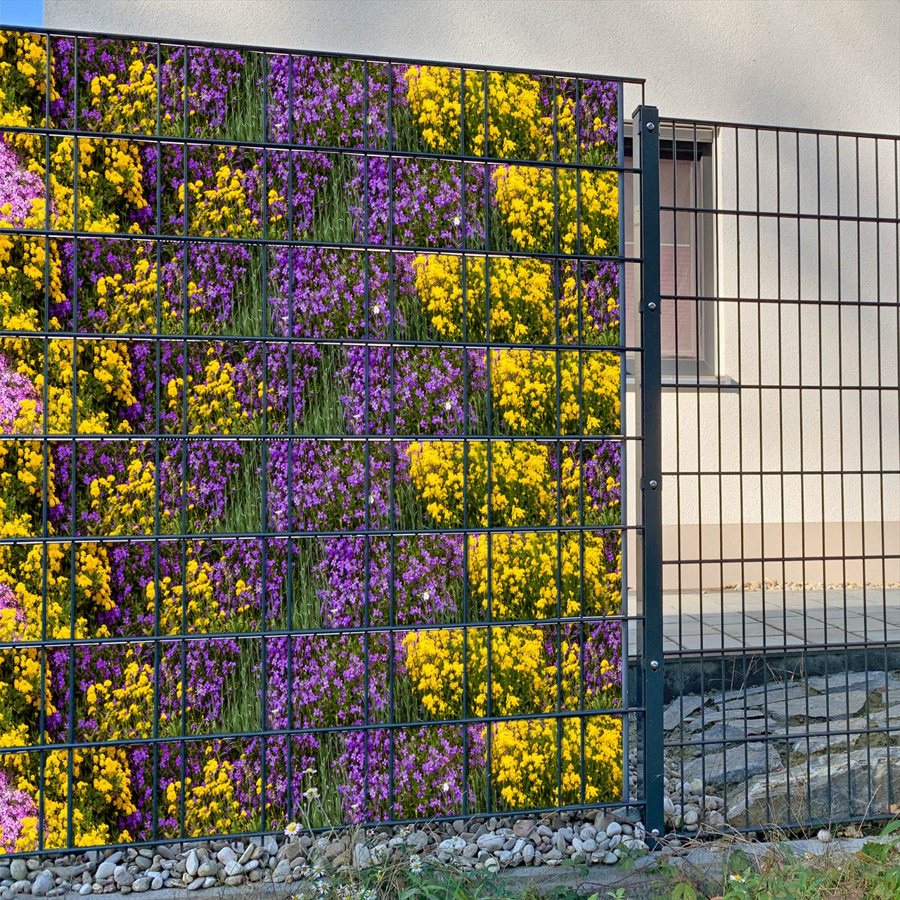 Steingarten Zaunstreifen