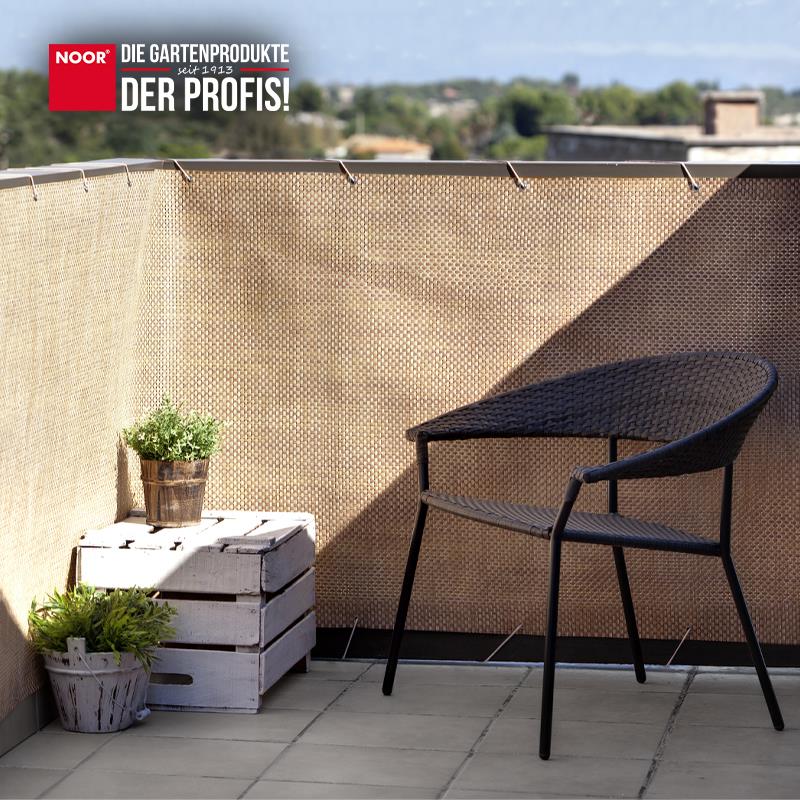 Balkonblende Exklusiv Rattan 0,90 x 3 m / kupfer