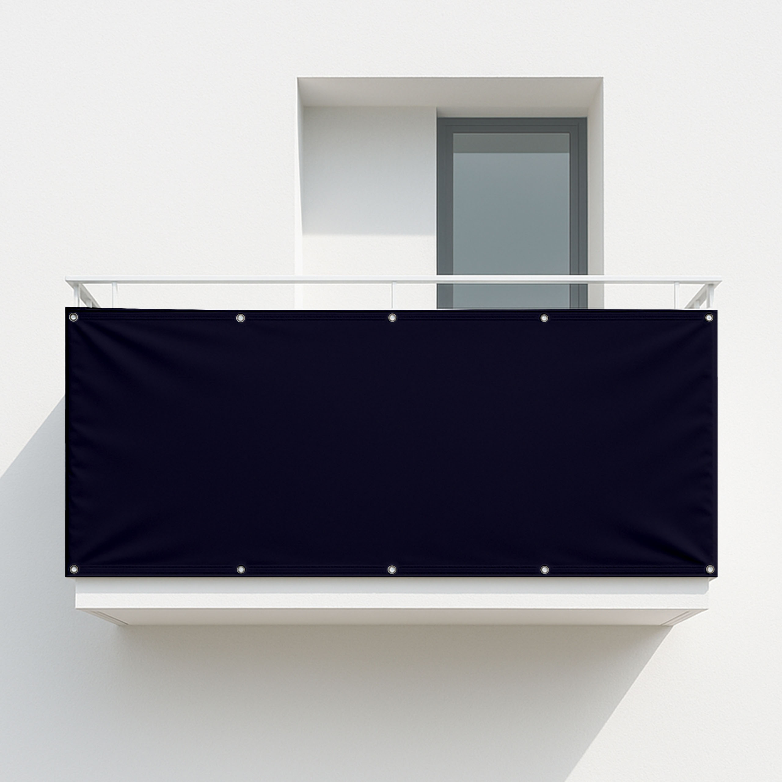 Balkonsichtschutz Schwarzblau (RAL® 5004)