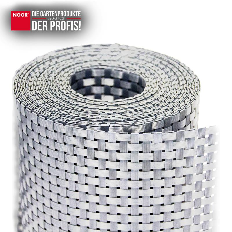 Sichtschutzstreifen 0,19x2,55 m Rattan chrom