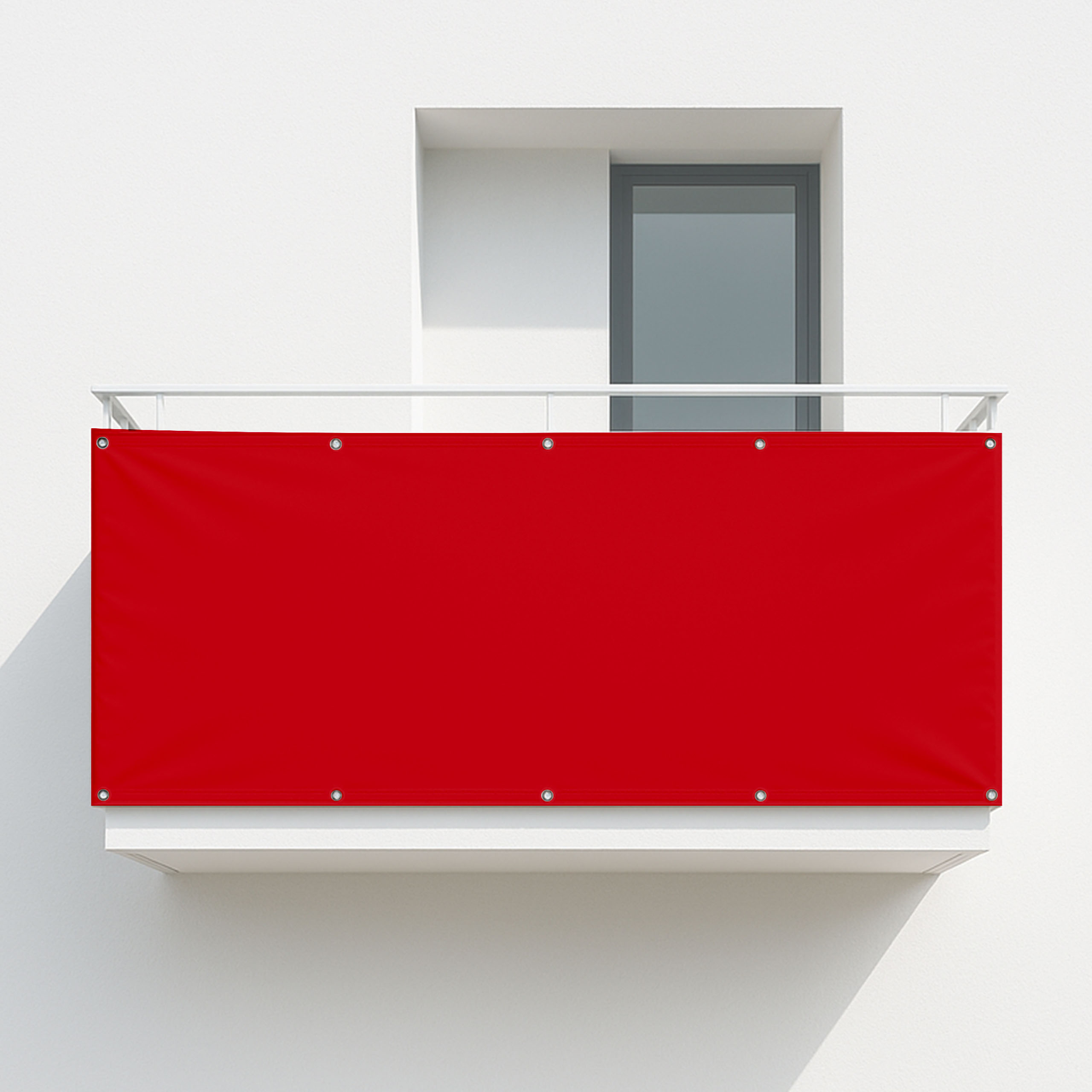 Balkonsichtschutz Orientrot (RAL® 3031)