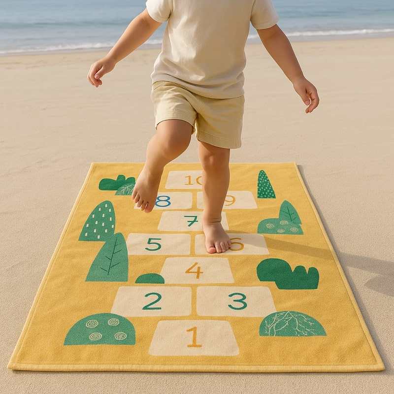 Flauschige Spielhandtucher