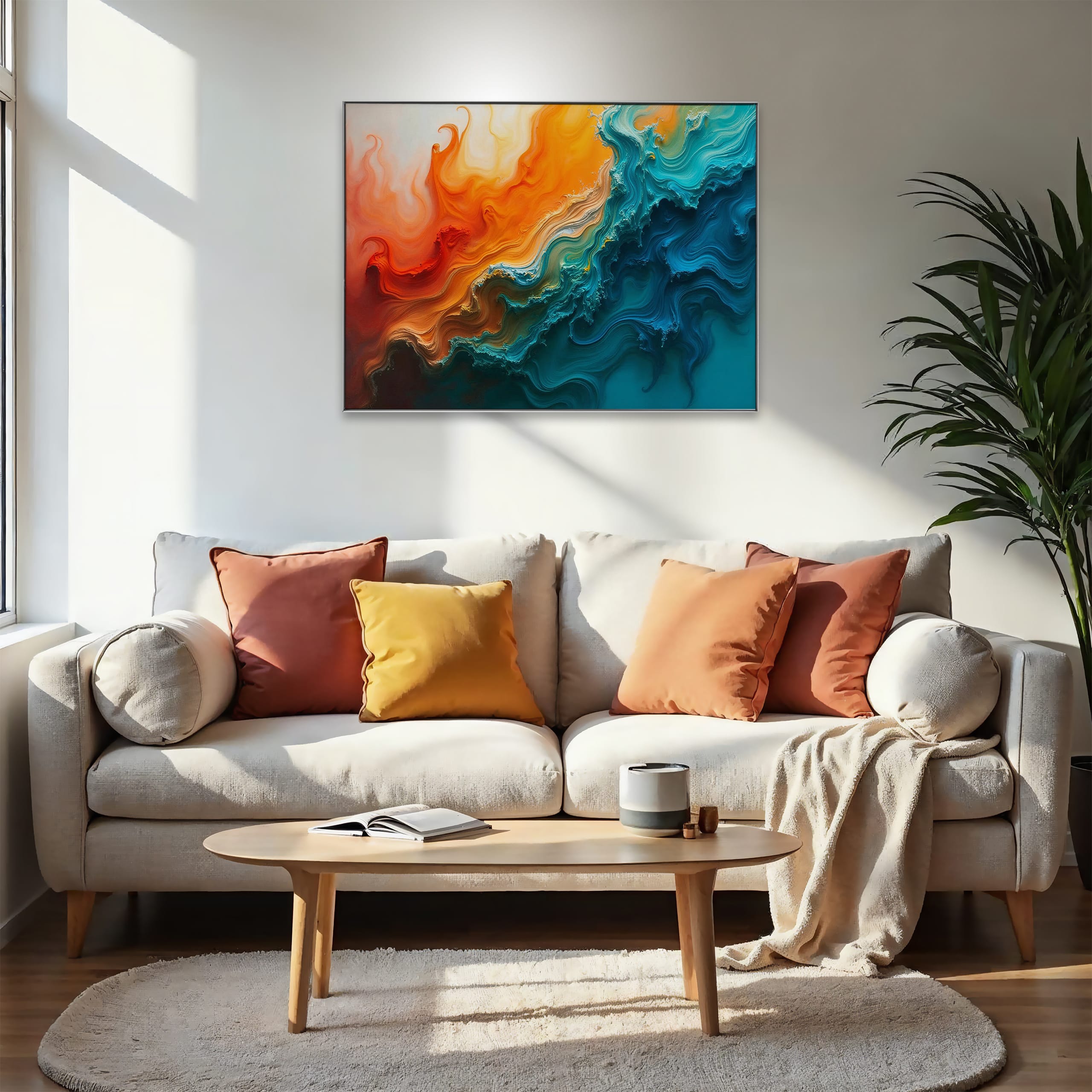 Wandbild Motiv Fliessende Bewegung