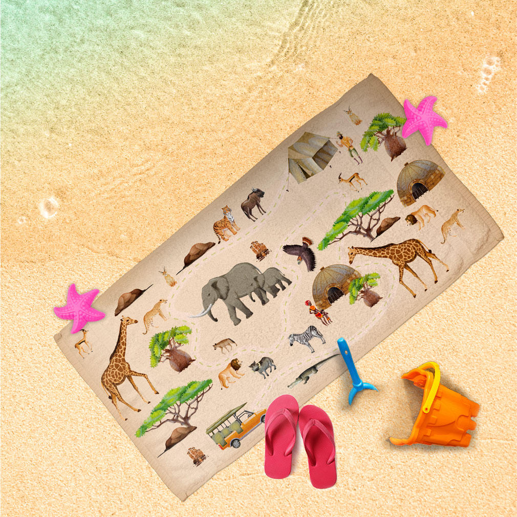 Spielhandtuch Safari