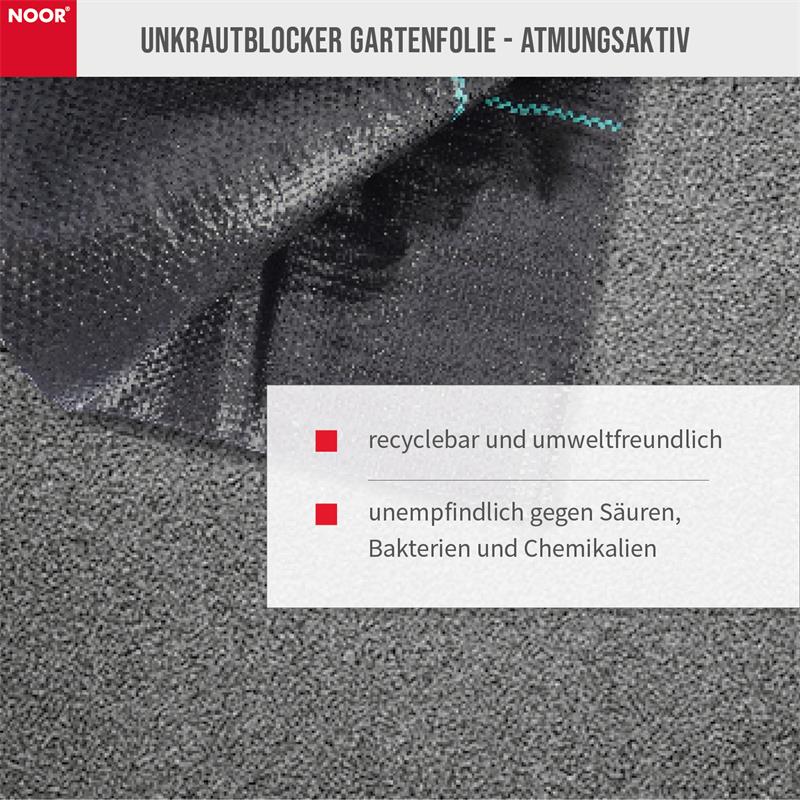 Unkrautblocker 0,9x10m 105 g/m² Unterbodengewebe