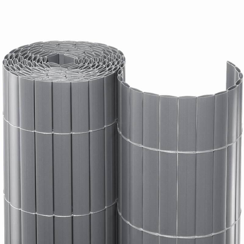 Sichtschutzmatte PVC Sichtschutz Kunststoff 3mFarbe: silber / ca. Größe: 1,60x3 m