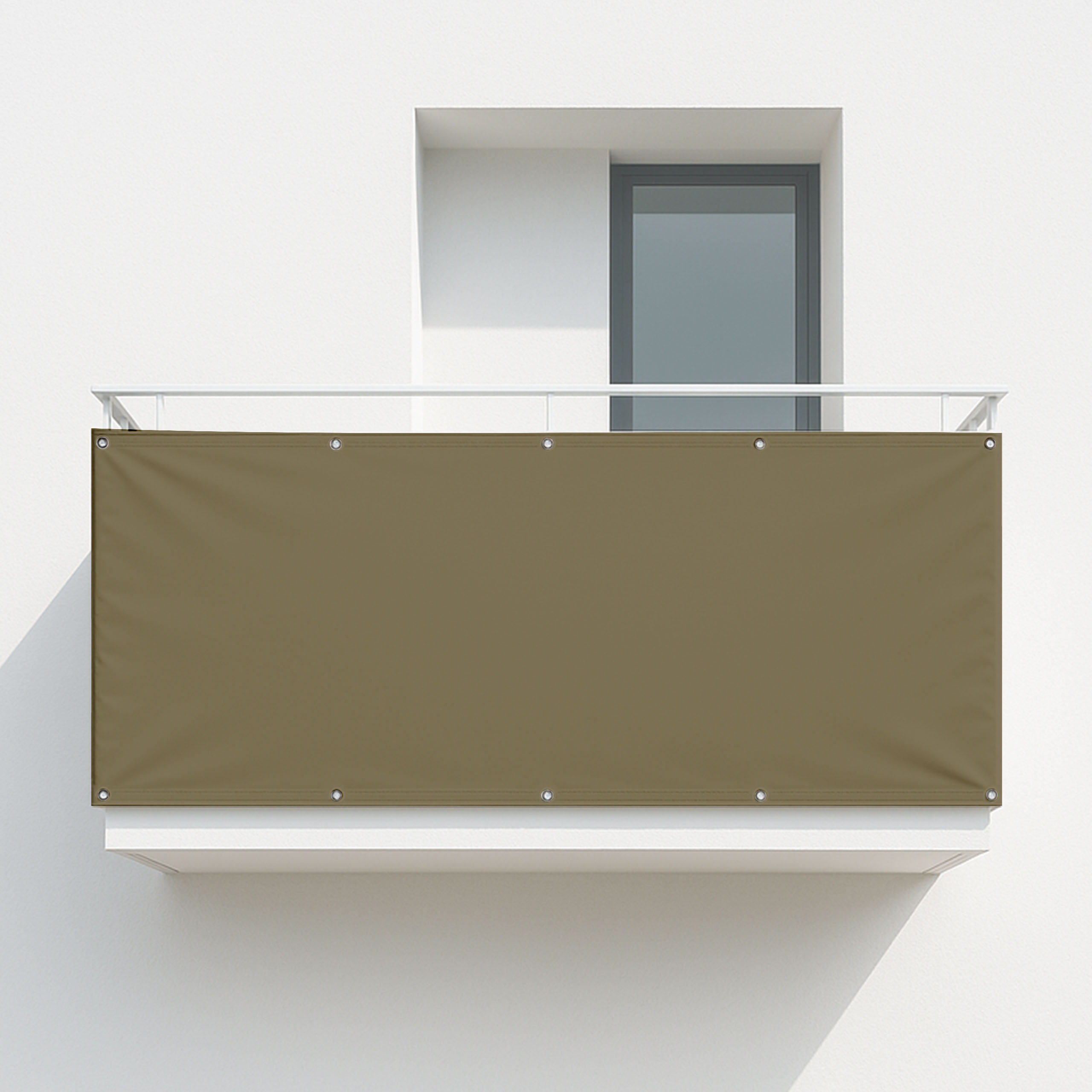 Balkonsichtschutz Olivgrau (RAL® 7002)