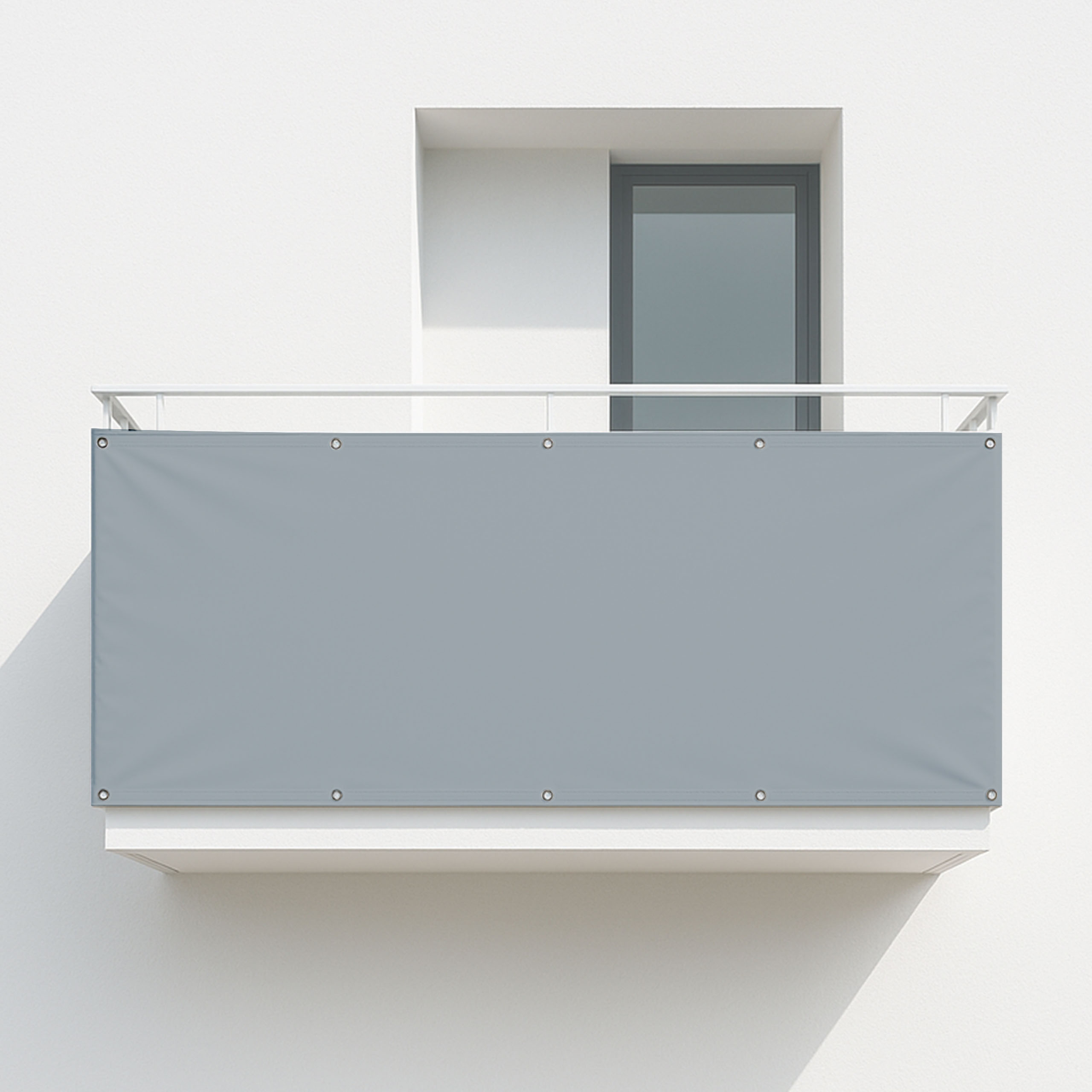 Balkonsichtschutz Silbergrau (RAL® 7001)