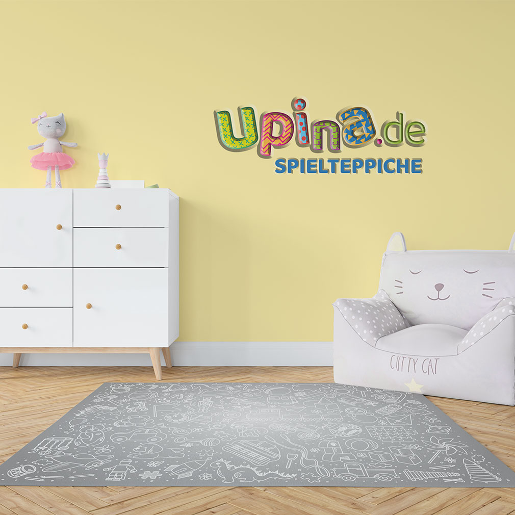Spielzeug-grau-Teppich
