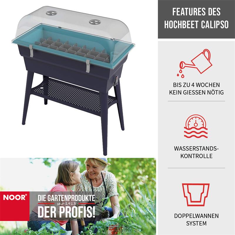 Abdeckhaube für Hochbeet Calipso 82x40x22 cm