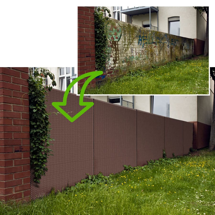 Rattan-sichtschutz-garten-vorher-nachher Rattan-sichtschutz-garten-vorher-nachher