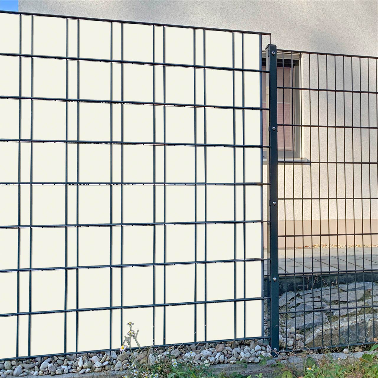 Cremeweiß Sichtschutz&shy;streifen