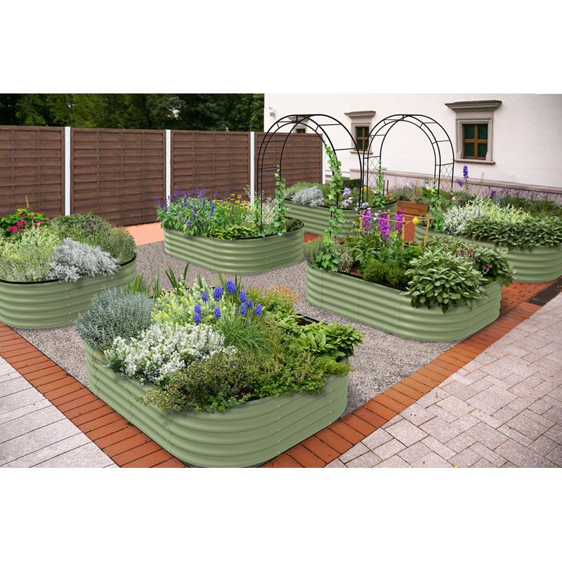 VegTubT Modulares Metall-Hochbeet, Sage Green