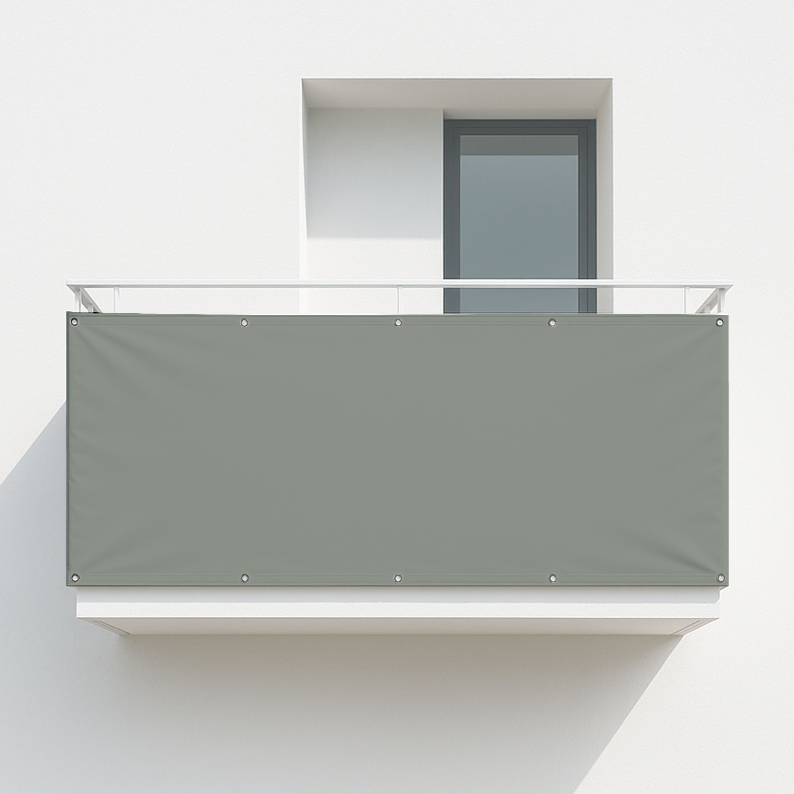 Balkonsichtschutz Steingrau (RAL® 7030)