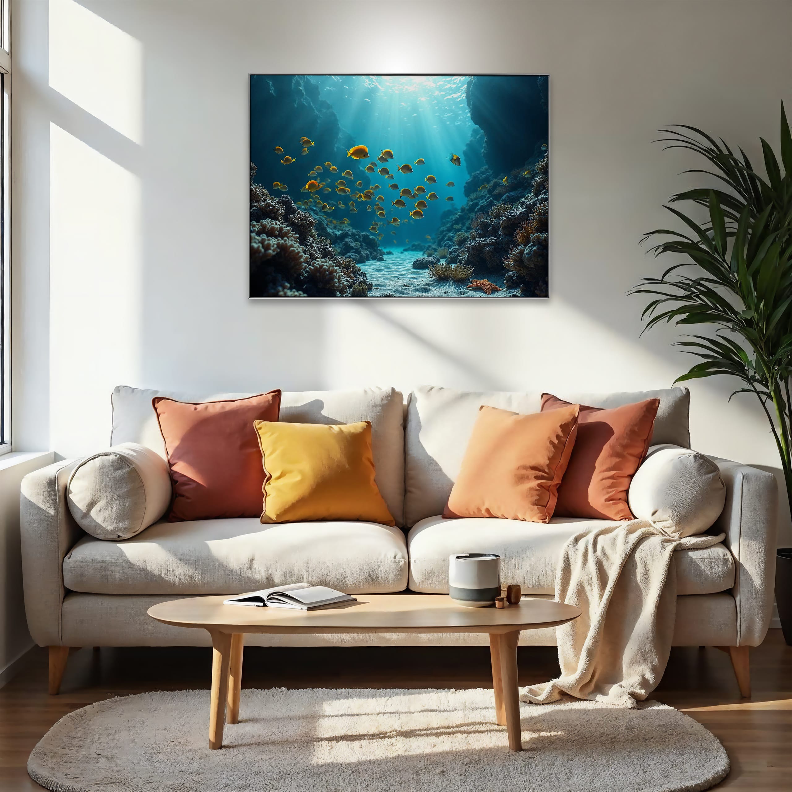 Wandbild Fische am Korallenriff