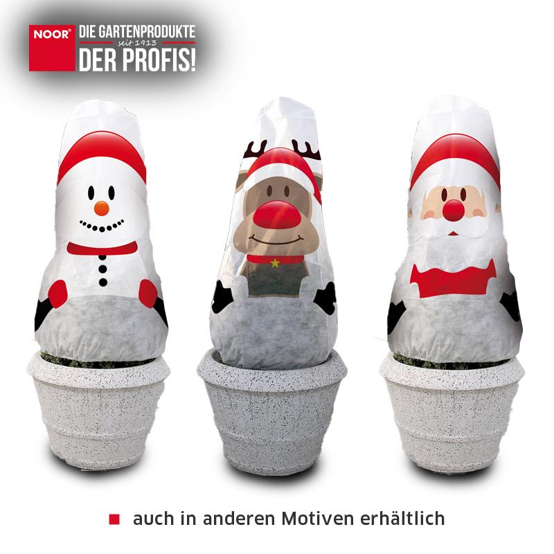 Winterschutz Vlieshaube Schneemann B 130 x H 160cm
