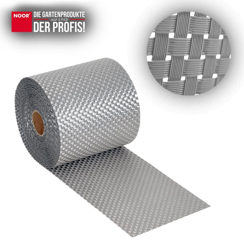 Sichtschutzstreifen 0,19x2,55 m Rattan chrom