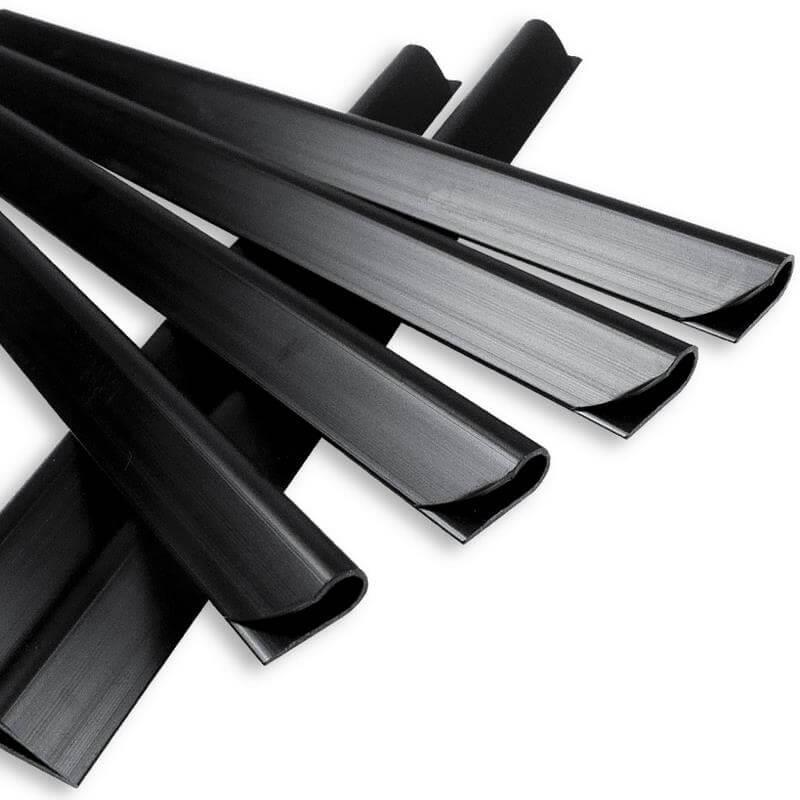 25 Klemmschienen für SichtschutzstreifenFarbe: schwarz ~RAL 9005