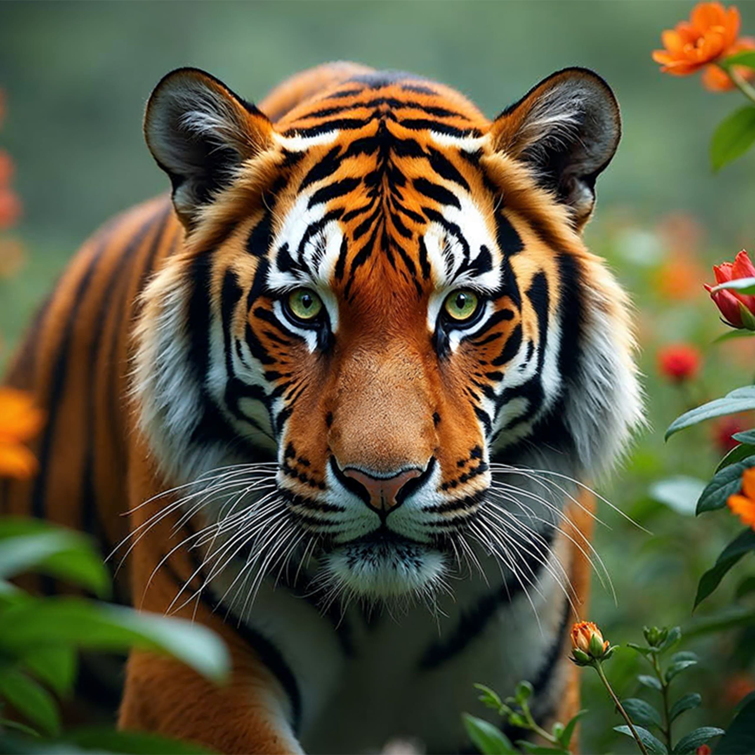 Wandbild Tigeraugen-motiv