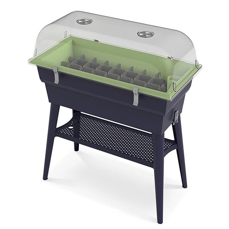 Hochbeet Calipso 81x38x100cm Komplettset mit HaubeFarbe: grün