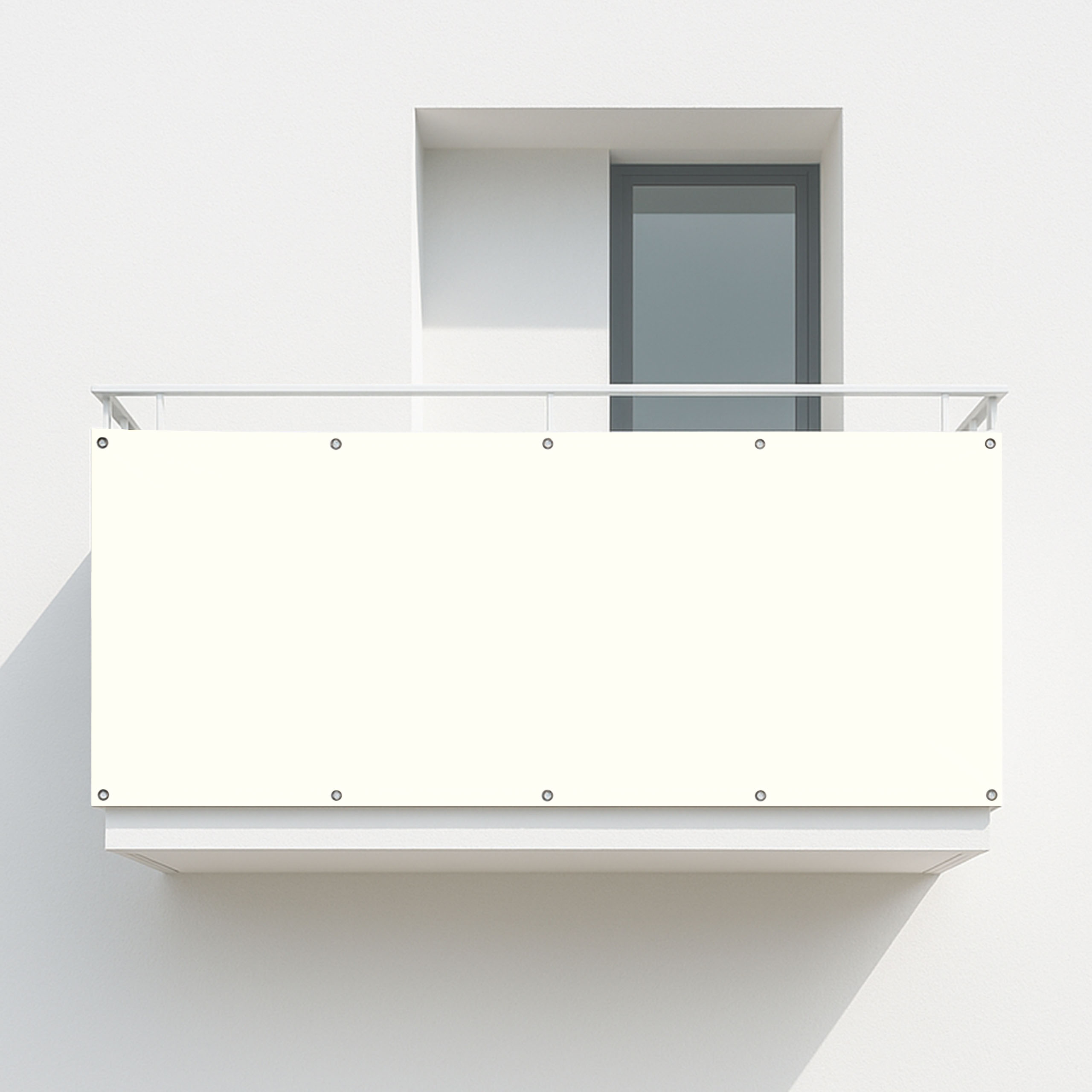 Balkonsichtschutz Reinweiß (RAL® 9010)