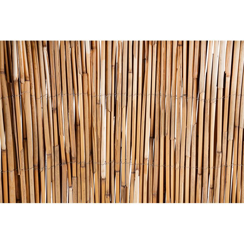 Schilfrohrmatte Sichtschutz ST. TROPEZ mit Drahtca. Größe (HxB): 0,80x6 m