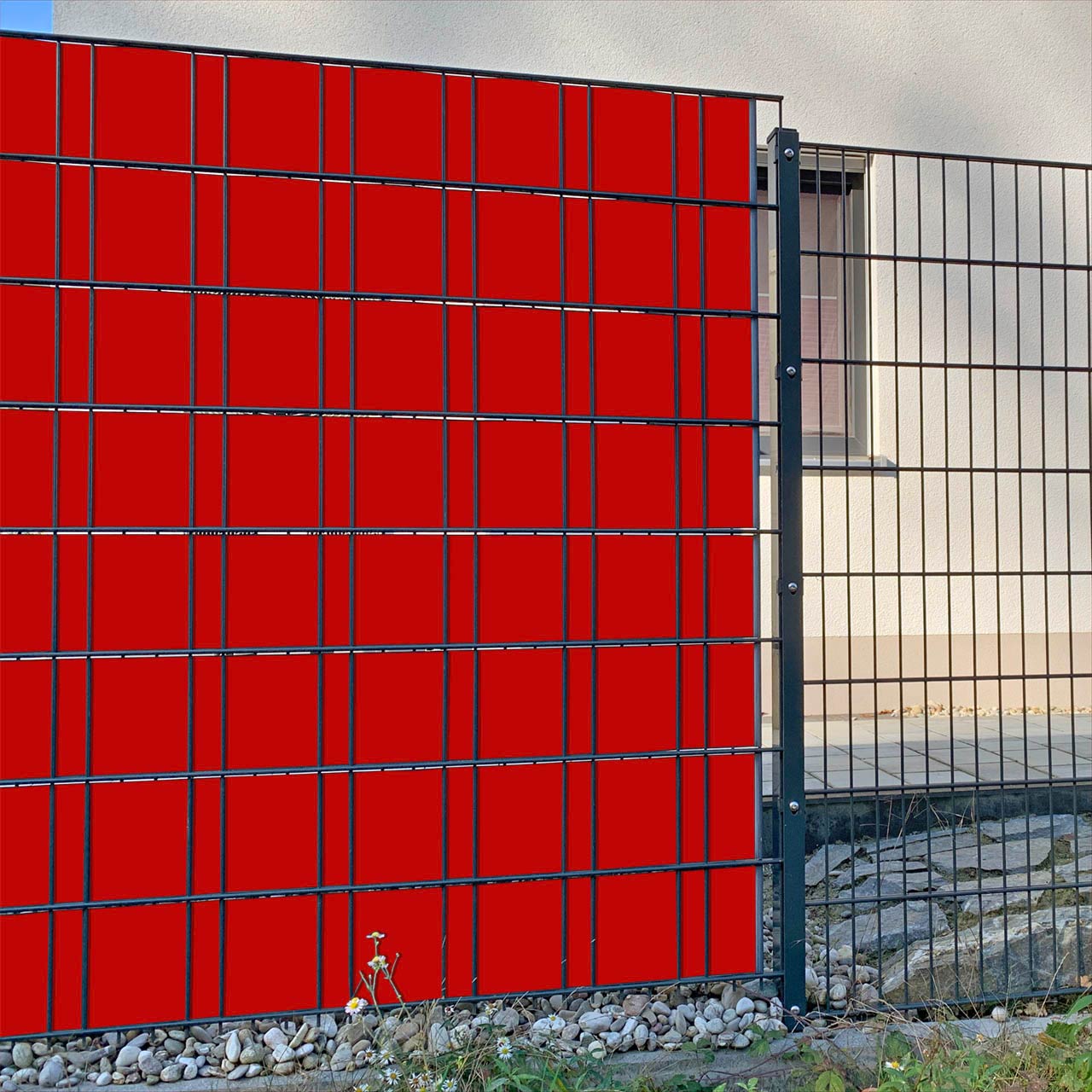 Sichtschutzstreifen Rot (Feuerrot)