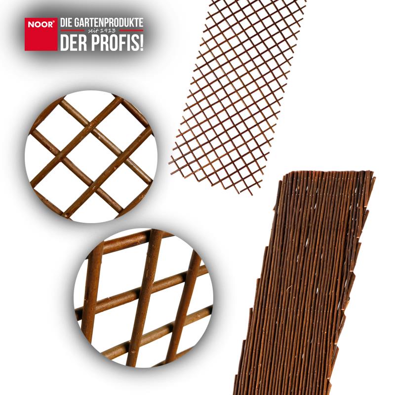 Rankgitter Weide Spalier ausziehbar bis zu 1x2 m