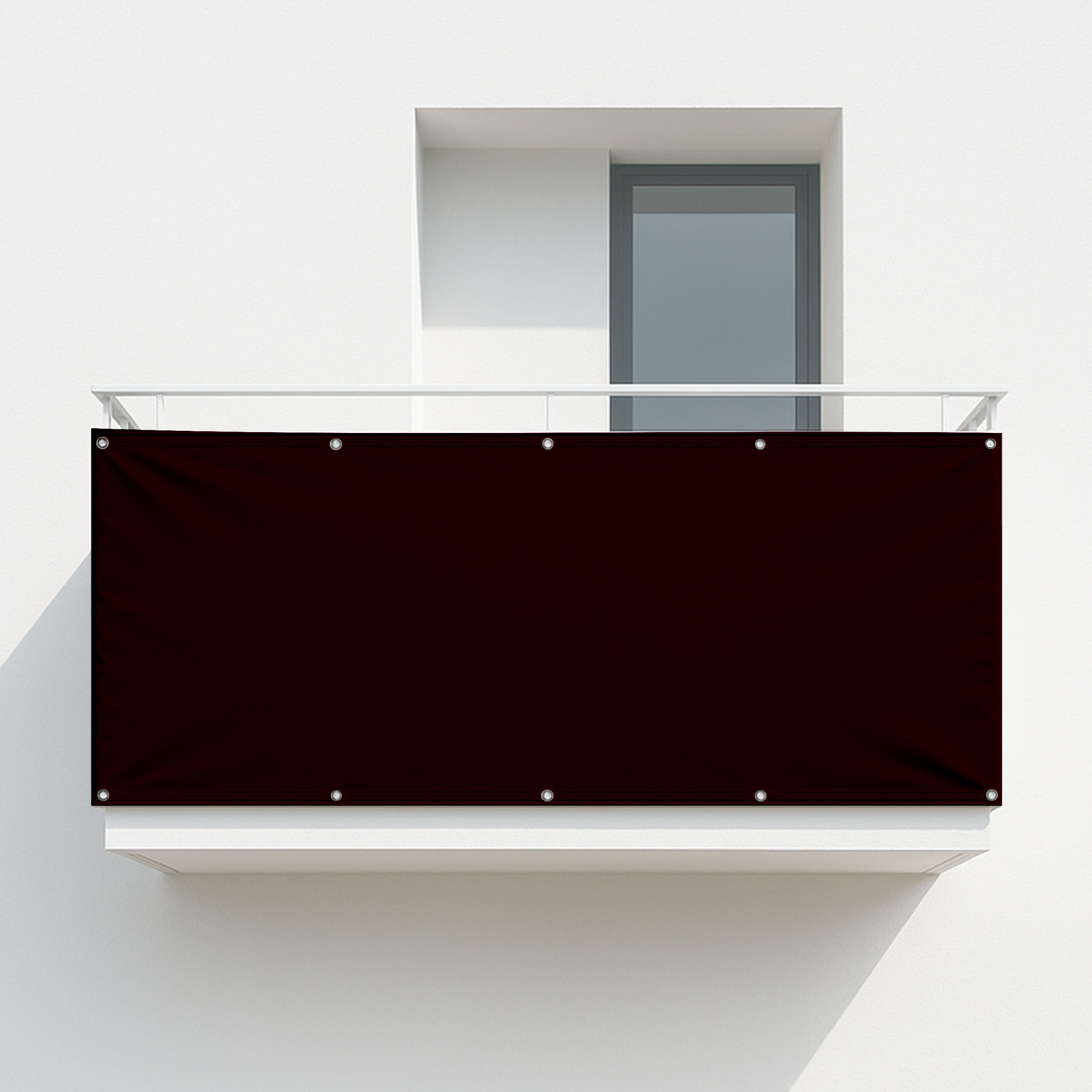 Balkonsichtschutz Schwarzrot (RAL® 3007)