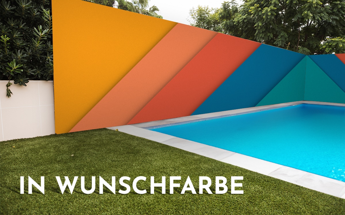 Sichtschutz in Wunschfarbe