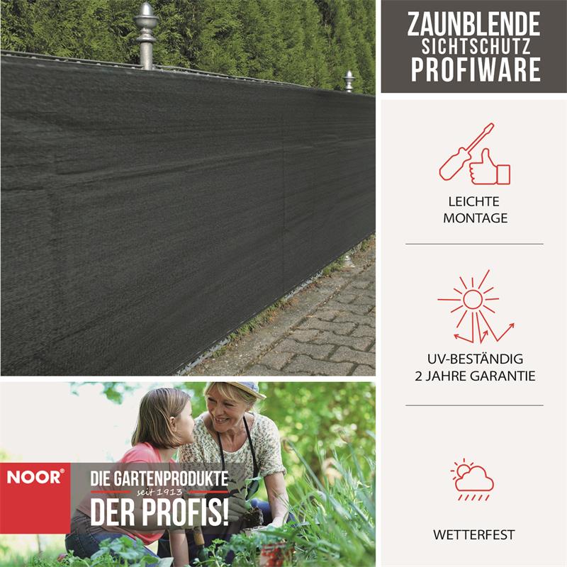 Zaunblende Sichtschutz Zaun Winddurchlässig grünca. Größe: 1,0x5 m