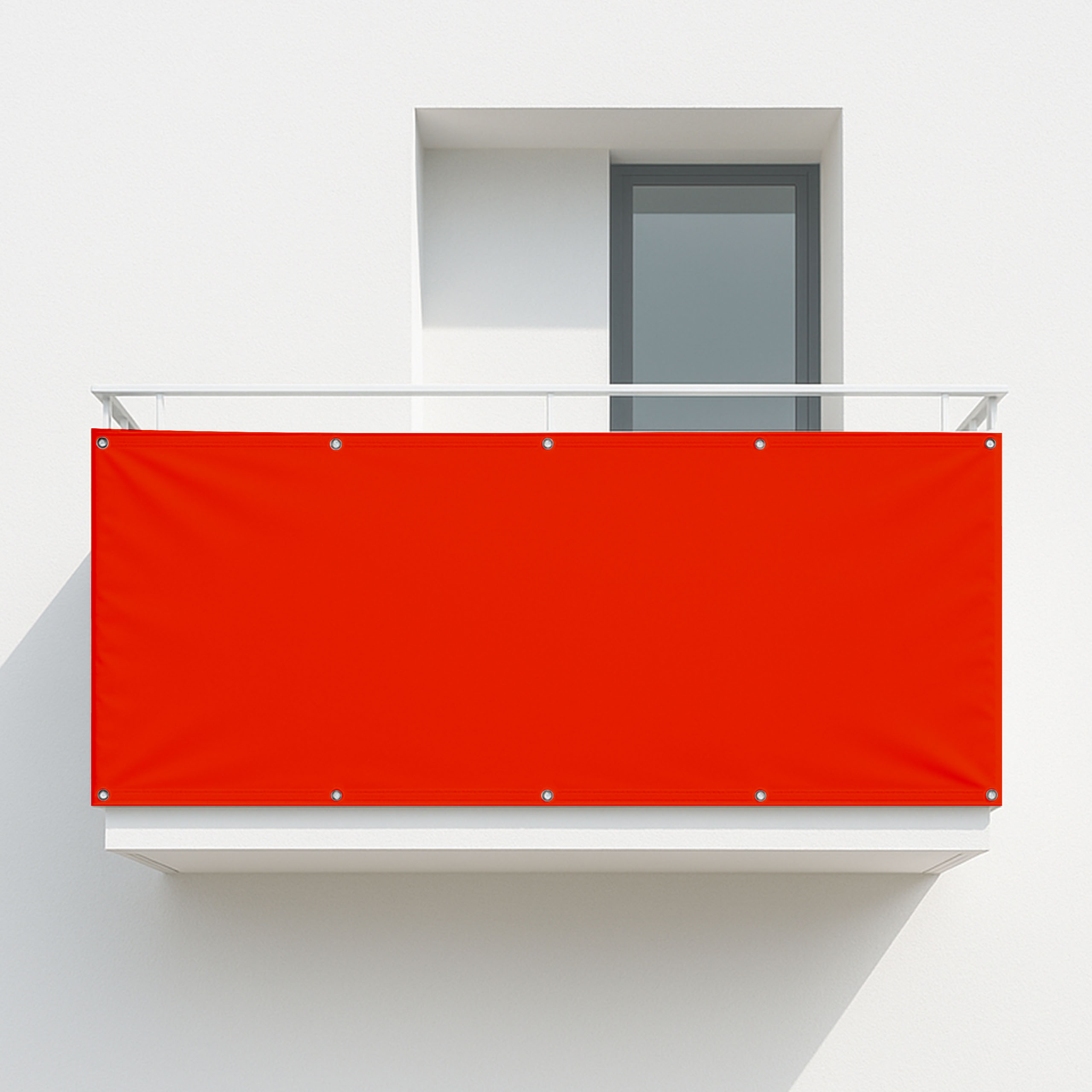 Balkonsichtschutz Blutorange (RAL® 2002)