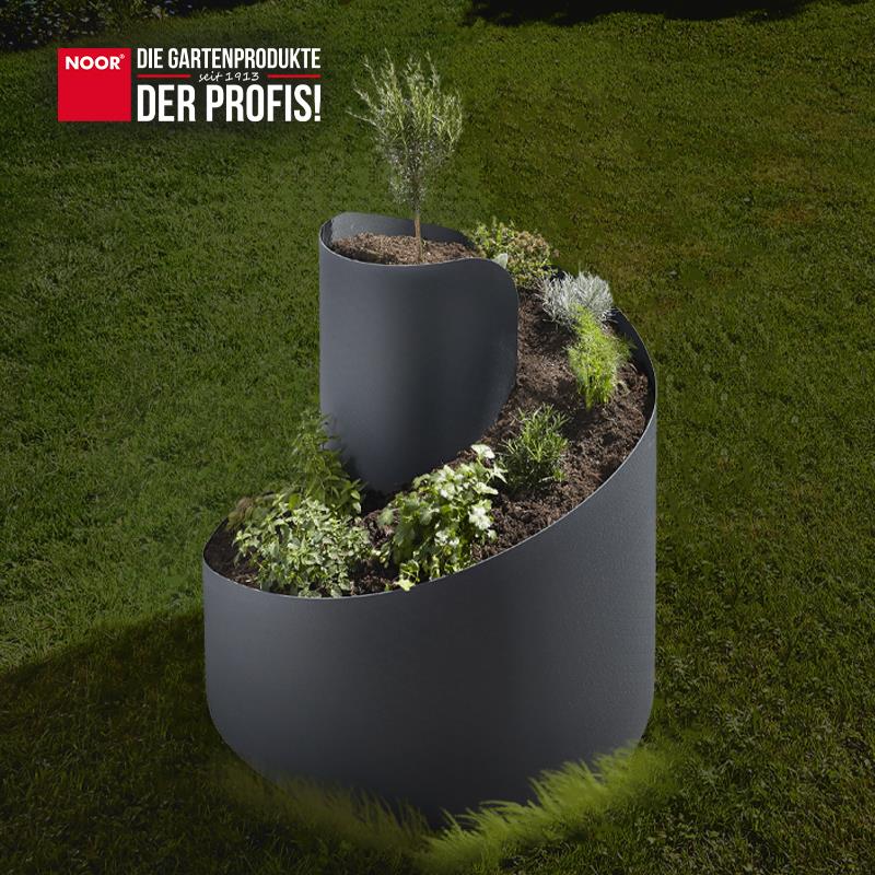 Kräuterspirale aus PP 80cm x Ø 80 cm anthrazit