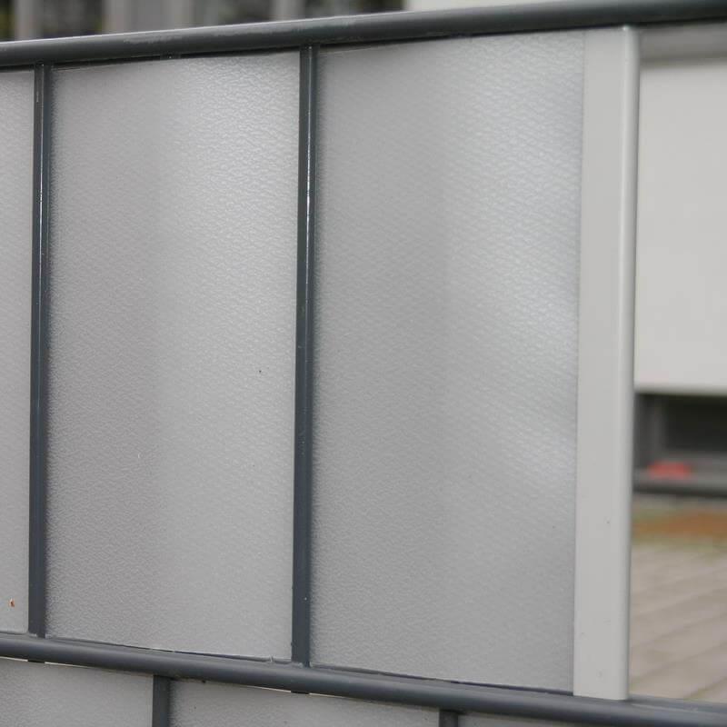 25 Klemmschienen für SichtschutzstreifenFarbe: signalgrau ~RAL 7004