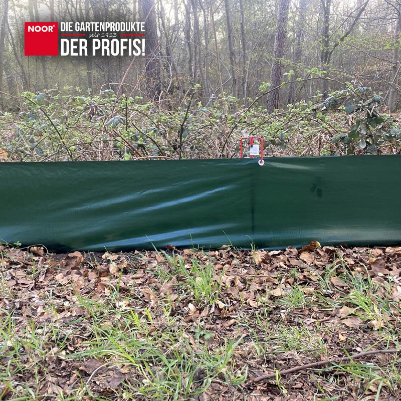 Amphibienzaun 120 g/m2, 0,5 x 25 m mit Ösen Amphibienzaun 120 g/m2, 0,5 x 25 m mit Ösen